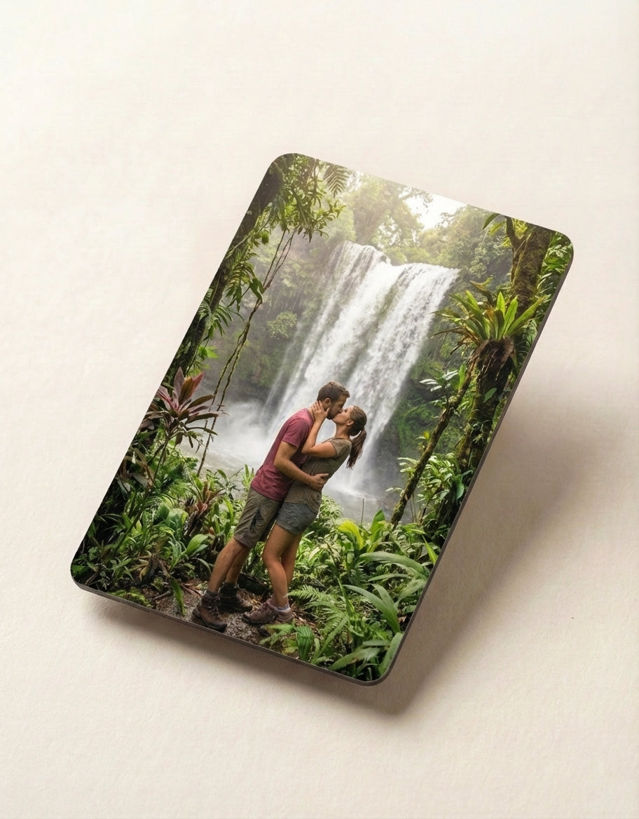 Personalisierter NFC Kühlschrankmagnet – Individuelles Geschenk für Reisen, Hochzeiten, Geburtstage