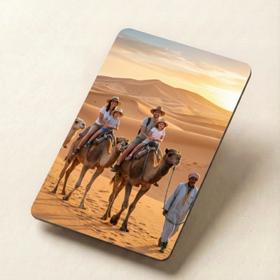 Personalisierter NFC Kühlschrankmagnet – Individuelles Geschenk für Reisen, Hochzeiten, Geburtstage 