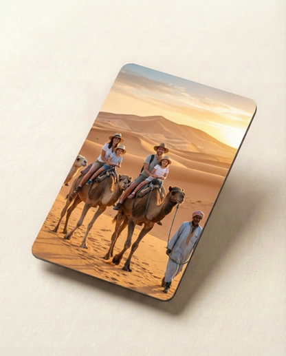 Personalisierter NFC Kühlschrankmagnet – Individuelles Geschenk für Reisen, Hochzeiten, Geburtstage 