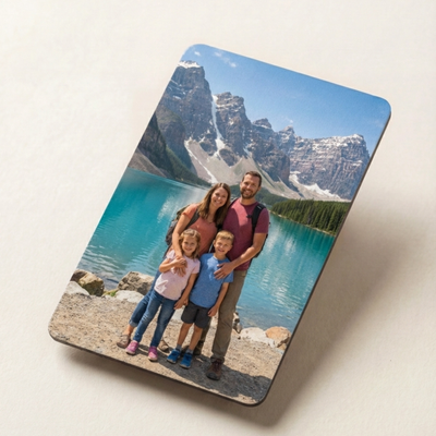 Personalisierter NFC Kühlschrankmagnet – Individuelles Geschenk für Reisen, Hochzeiten, Geburtstage 