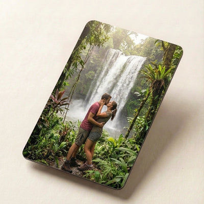 Personalisierter NFC Kühlschrankmagnet – Individuelles Geschenk für Reisen, Hochzeiten, Geburtstage 